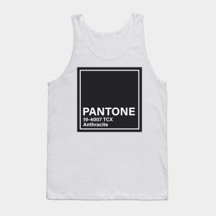 pantone 19-4007 TCX Anthracite Tank Top